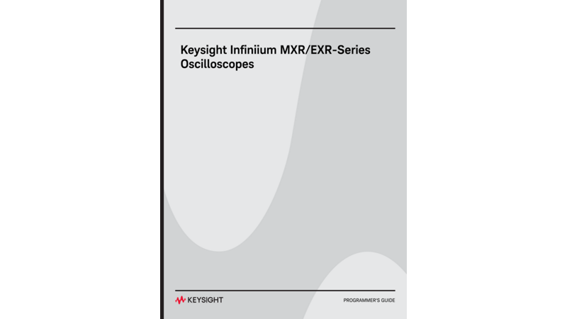 Programmer's Guide for Infiniium MXR/EXR-Series Oscilloscopes (PDF)